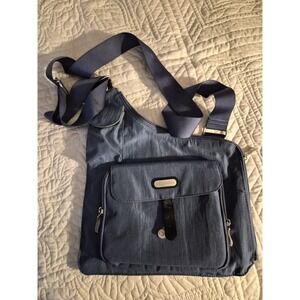 Baggallini Blue Nylon Crossbody Travel Bag